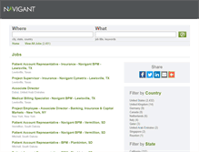 Tablet Screenshot of navigant.jobs